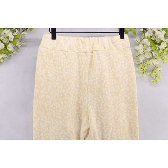 Fabletics Women's Sweatpants Jogger Sz S Cloe Slim Beige White Leopard Print - Picture 4 of 6